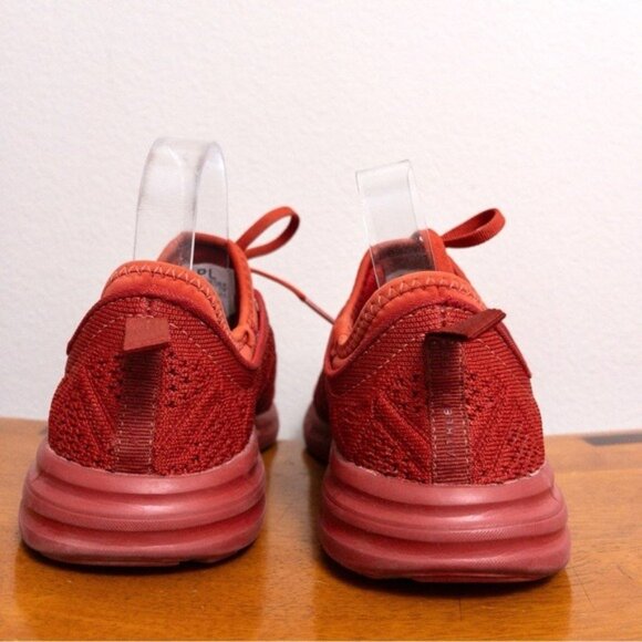 APL Techloom Phantom Womens Sneakers 8 Paprika Running Stretch Textile - Picture 3 of 8